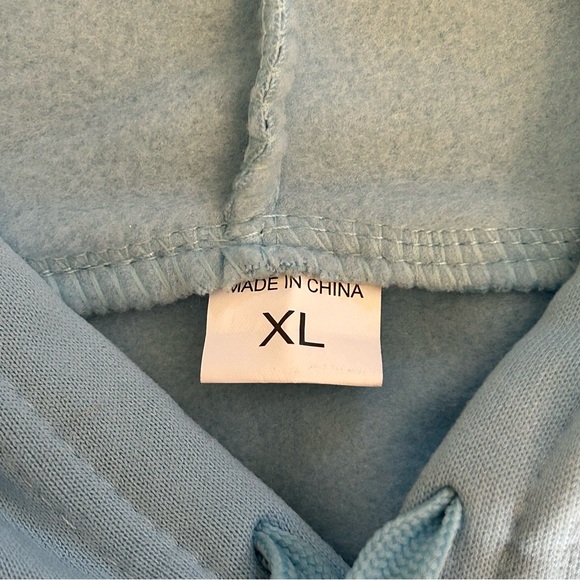 NEW You Are Enough Motivation Hoodie Sweatshirt Dear Person Behind Me Blue XL - Picture 7 of 7